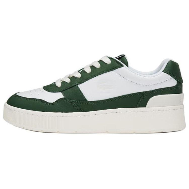 Мужские кеды LACOSTE (бело-зеленые)