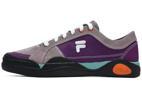 FILA FUSION ATV Textile, Synthetic Leather Low top Skateboard Shoes Women's Purple Gray Red
