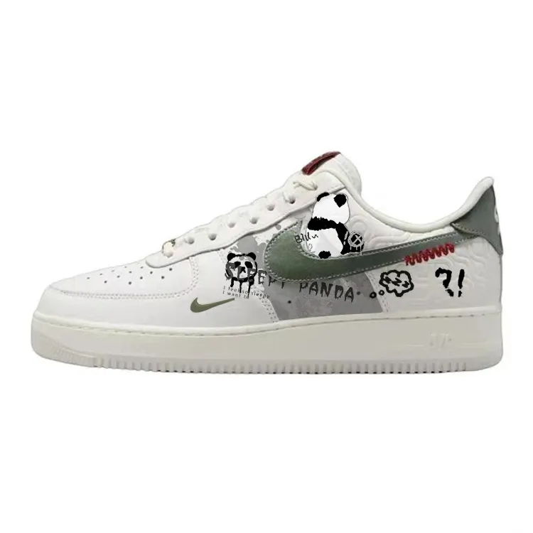 Nike Air Force 1 Slip Resistant Cushioning Breathable Low top Skateboard Shoes Unisex White