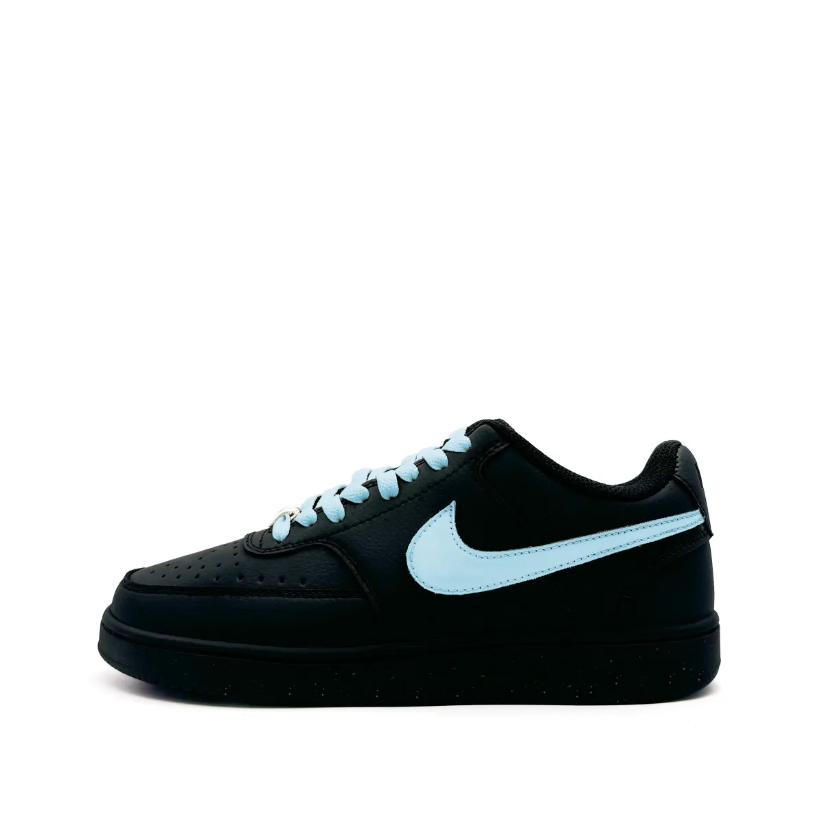Nike Court Vision Abrasion Resistant Low top Skateboard Shoes Unisex Sky Blue