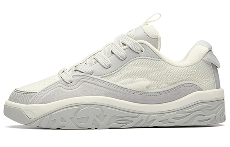 Anta Hot Height Increasing Low top Skateboard Shoes Men's White Gray