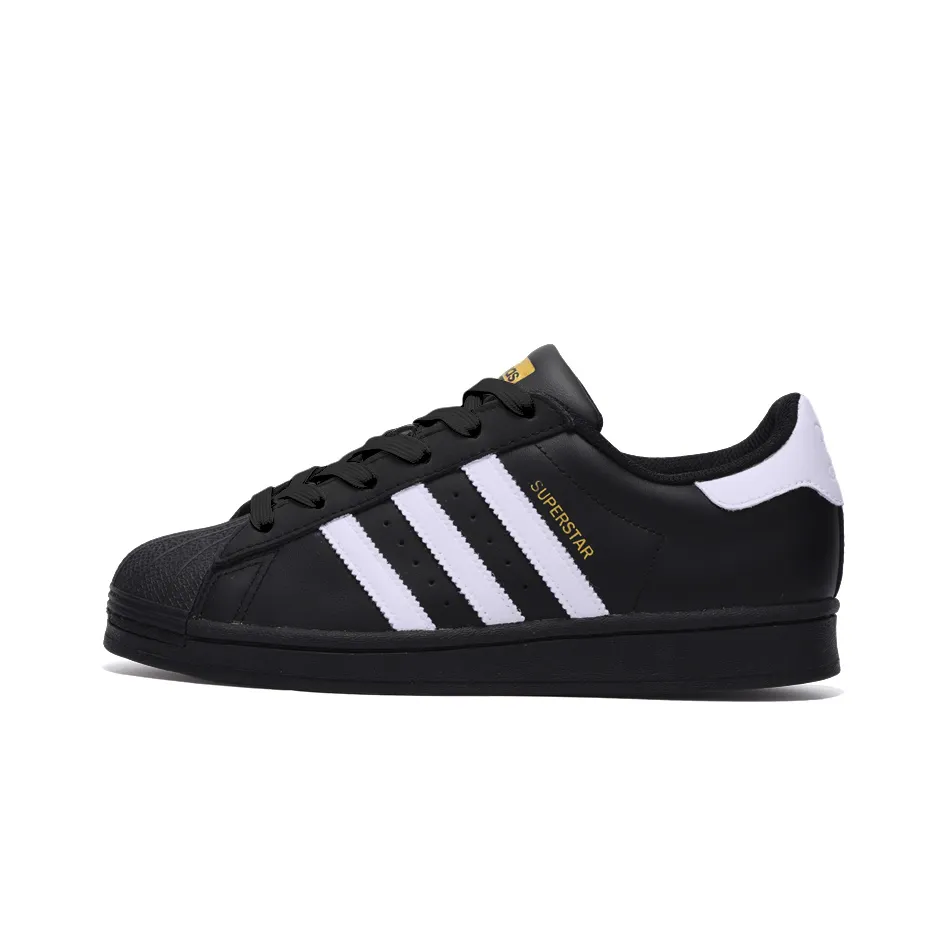 Adidas Originals SUPERSTAR Slip Resistant Abrasion Resistant Low top Skateboard Shoes Unisex Black