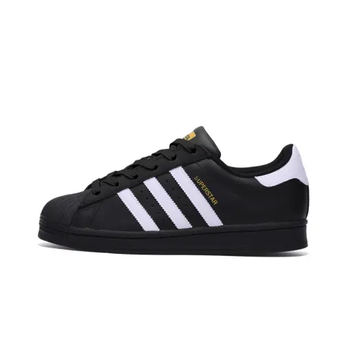 Adidas Originals SUPERSTAR Slip Resistant Abrasion Resistant Low top Skateboard Shoes Unisex Black