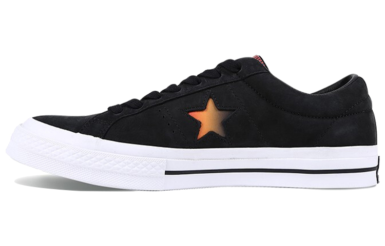 Converse One Star Chinese New Year 2018 non-slip wear-resistant lightweight low-cut sneakers for men and women black special edition for the Year of the Dog