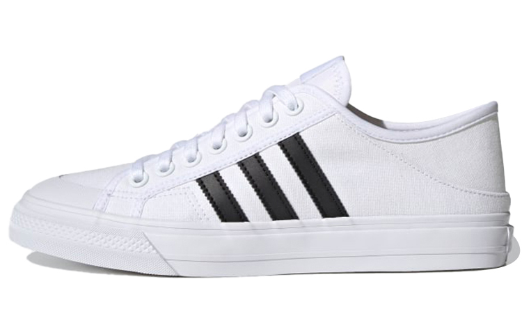 Кеды adidas originals NIZZA Collapsible Lo (бело-черный) — фото 1