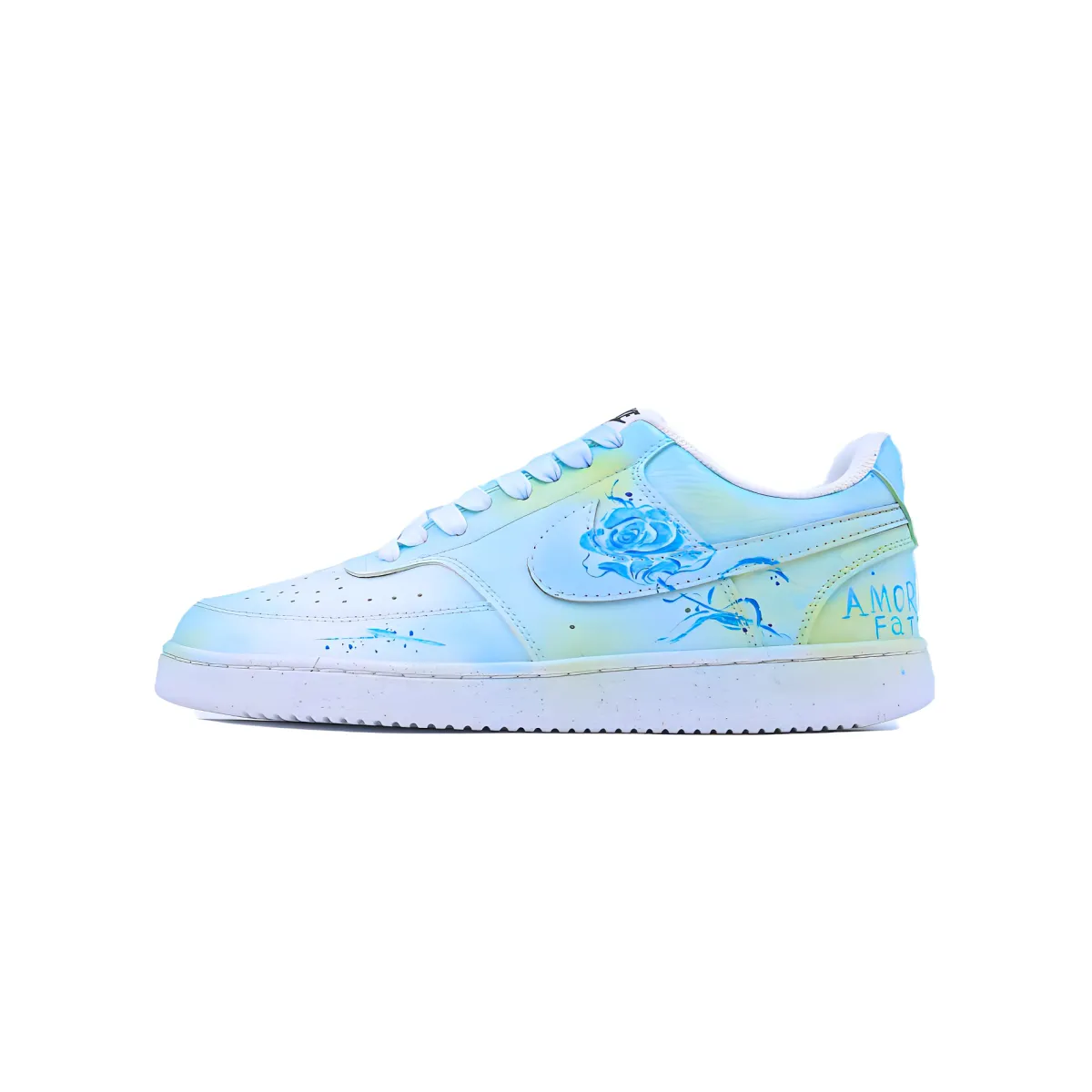 Nike Court Vision Low Skateboard Shoes Unisex Low Top Yellow