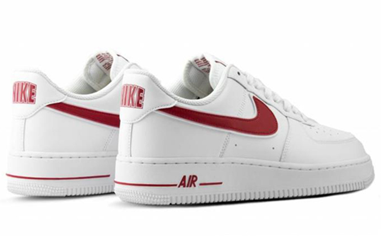 Кроссовки Nike Air Force 1 7 (бело-красные) — Белый / красный — фото 4