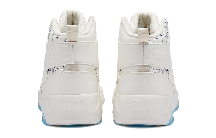 361° Xingran High top Skateboard Shoes Men's Feather White
