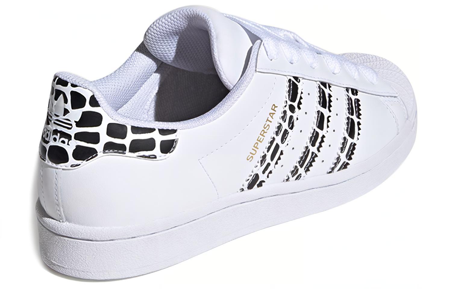 Женские кеды adidas originals SUPERSTAR (бело-черные) — Чёрный / белый — фото 4