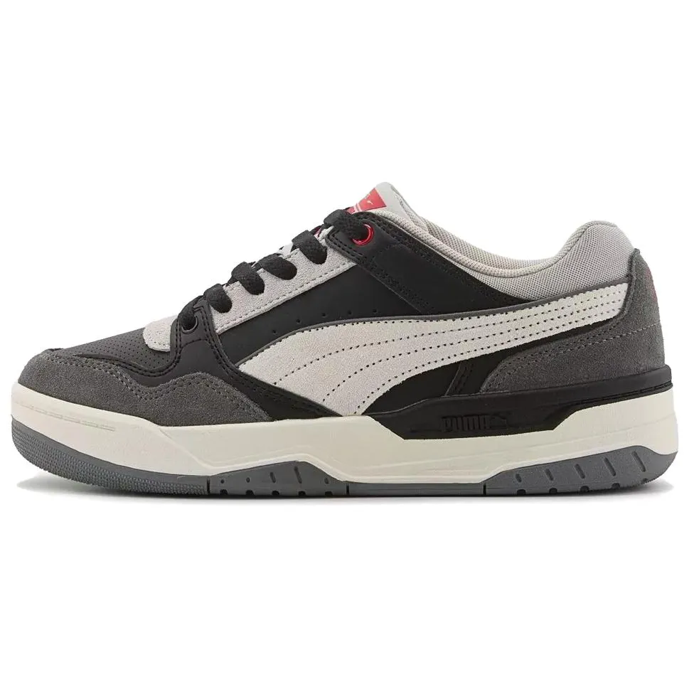 PUMA Rebound Retro Comfortable Low top Skateboard Shoes Unisex Black Gray