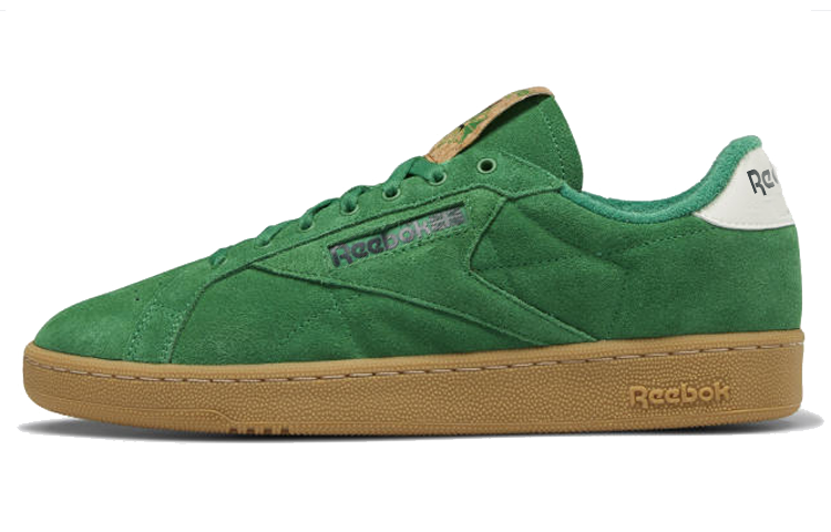 Кеды Reebok Club C Grounds (зелено-коричневые)