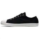 Asics NC Court Canvas Abrasion Resistant, Lightweight, And Breathable Low top Skateboard Shoes Men's Black White