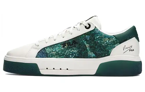 FANGAOBOWUGUAN x FILA Van Gogh Museum Collaboration 1911 Low top Skateboard Shoes Men's Green