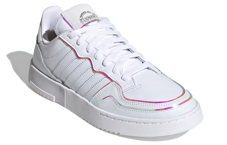 Женские кеды adidas originals Super Court (белые с цветными деталями) — 白/彩 — фото 3