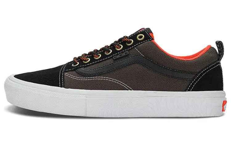 Old Skool Spitfire Wheels x Old Skool Skate Vans 'Black Flame'