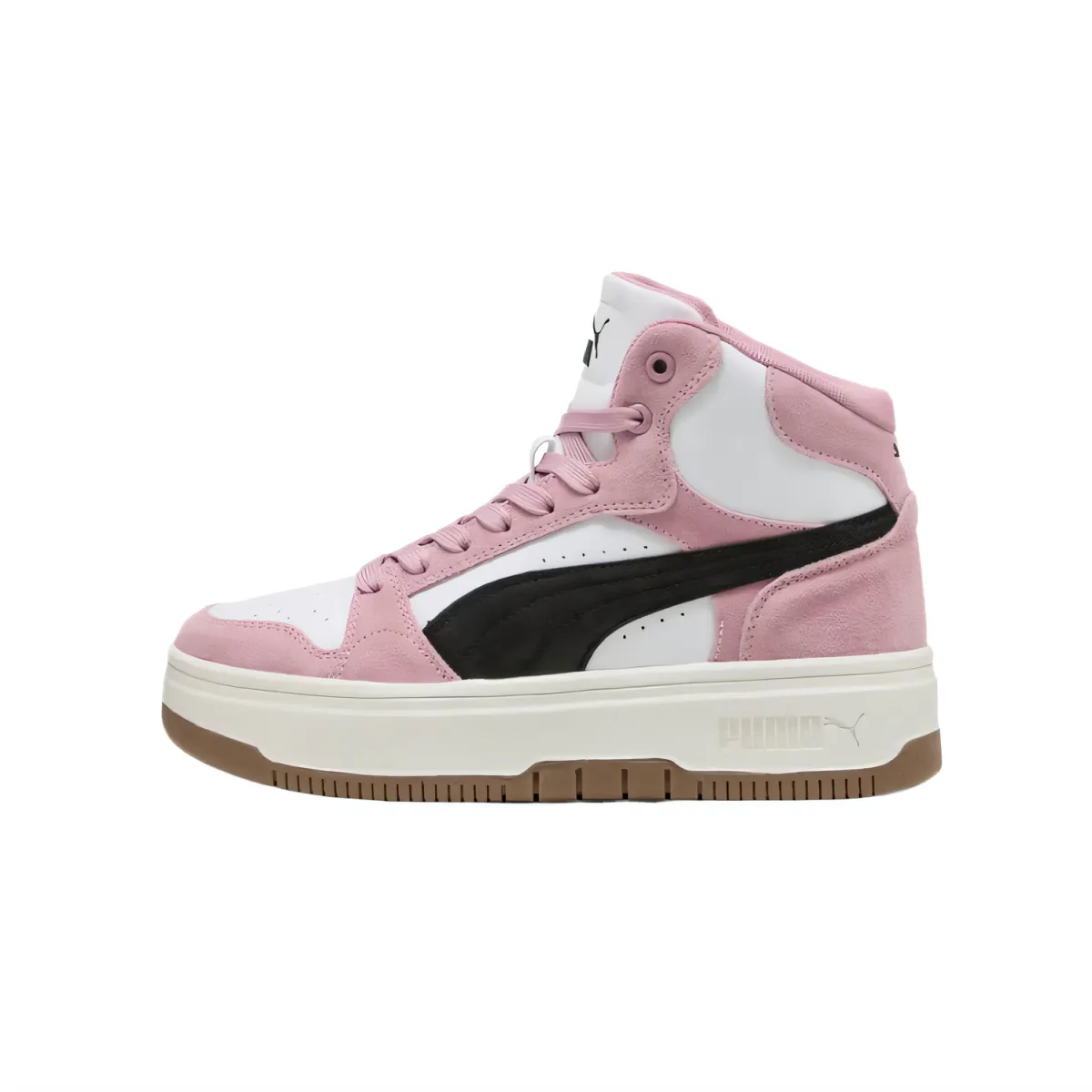 PUMA Rebound Femme Slip Resistant Slip Resistant Mid top Skateboard Shoes Women's Pink