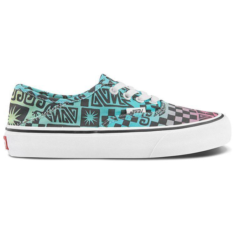 Кеды Vans Authentic (сине-черно-розовые) — фото 2