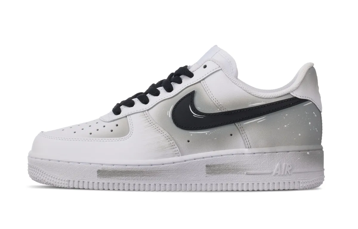 Nike Air Force 1 Racing Life Coverage Thermal Coverage Low top Skateboard Shoes Men's White Gray