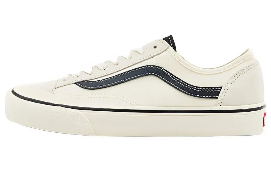 Vans Style 136 Decon VR3 SF Canvas Abrasion Resistant Low top Skateboard Shoes Unisex Beige Black
