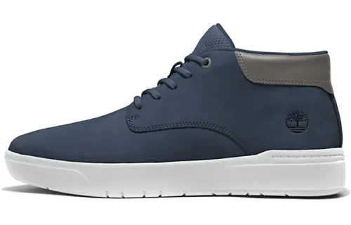 Timberland Seneca Bay Chukka Slip Resistant Abrasion Resistant Mid top Skateboard Shoes Blue