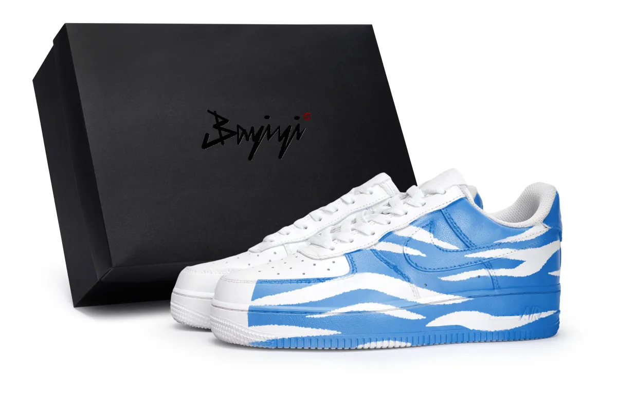 Nike Air Force 1 Cloud Rush Blue, Special Shoe Box Included Slip Resistant Abrasion Resistant Low top Skateboard Shoes