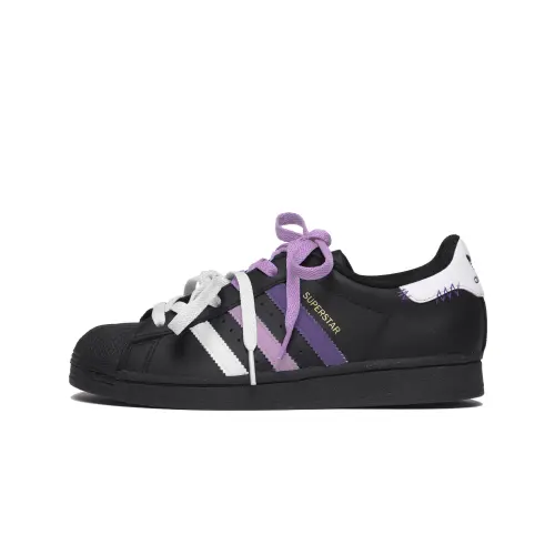 Adidas Originals SUPERSTAR Synthetic Leather Slip Resistant Abrasion Resistant Low top Skateboard Shoes Unisex Violet