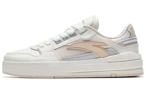 Anta Street Lite Slip Resistant Cushioning Low top Skateboard Shoes Women's White Gray