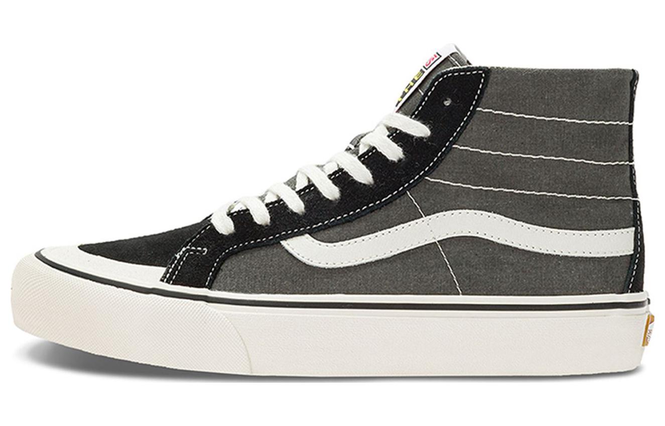 Vans SK8 138 Decon VR3 SF comfortable, fashionable and versatile high-top sneakers for men and women, gray and black