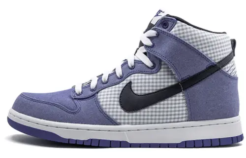 Nike Dunk High 'Gingham Pack Lyon Blue'