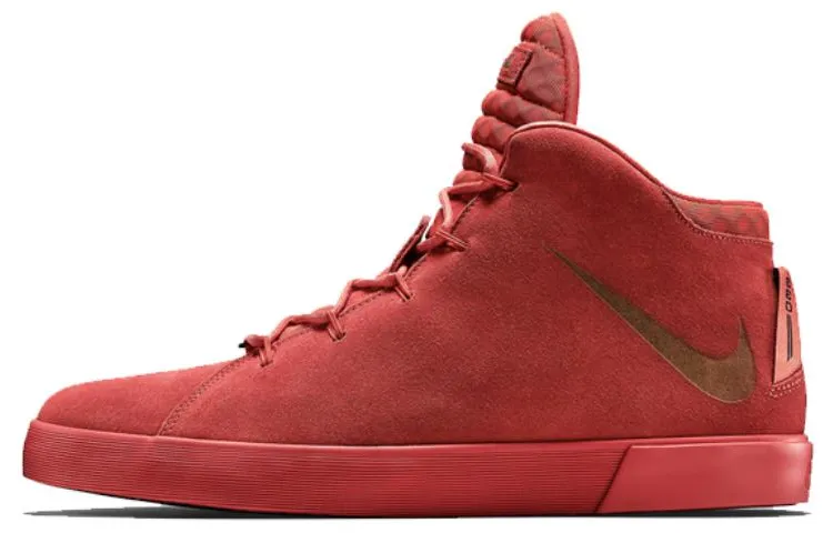 Nike Lebron 12 NSW Challenge Comfortable Mid top Skateboard Shoes Men's Red