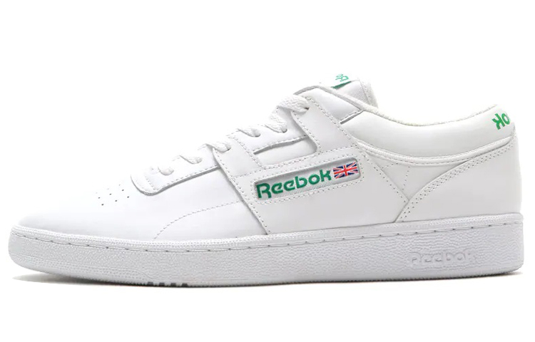 Reebok Workout Skateboard Shoes Men's Low Top White/Green