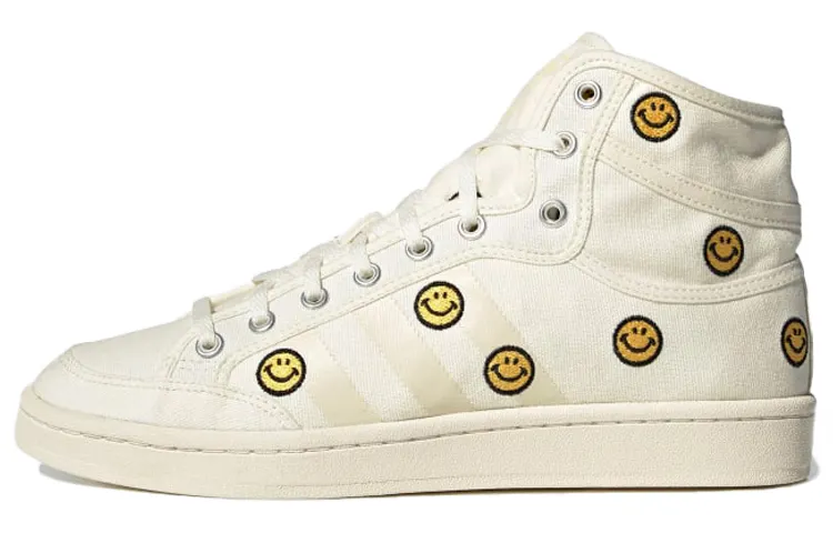 Adidas Originals Americana Decon Slip Resistant High top Skateboard Shoes Women's Light Yellow