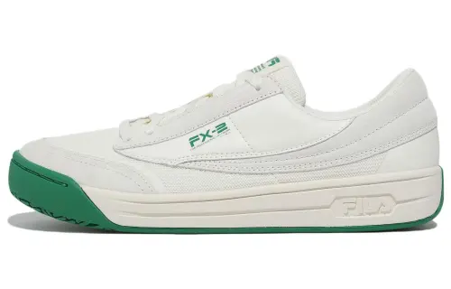 FILA Low top Skateboard Shoes Unisex White Green Korean Style