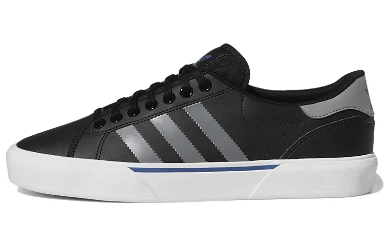 Adidas Originals Abaca Casual Slip Resistant Abrasion Resistant Low top Skateboard Shoes Unisex Black Gray