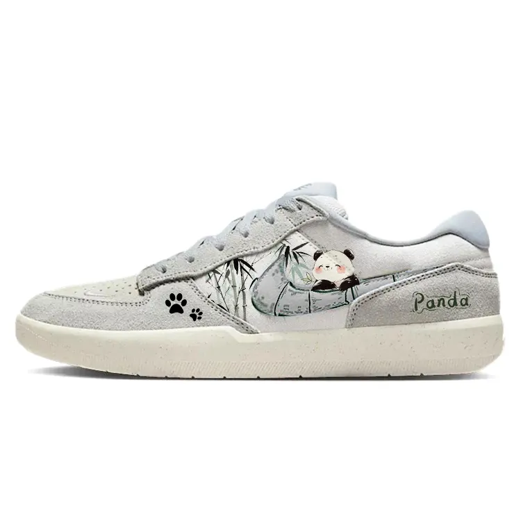 Nike SB Force 58 Skateboard Shoes Unisex Low Top Gray/White