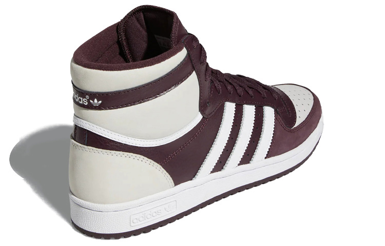 Кеды adidas Originals Top Ten R8 (красно-белые) — 酒红/米白/亮白 — фото 4