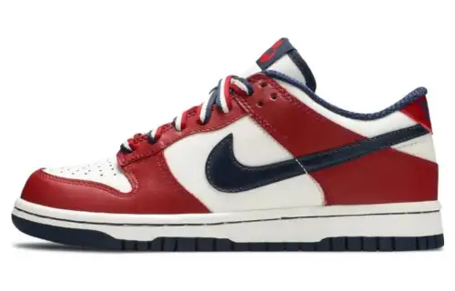 Nike Dunk Low 'White Mid Navy Deep Red' Women's