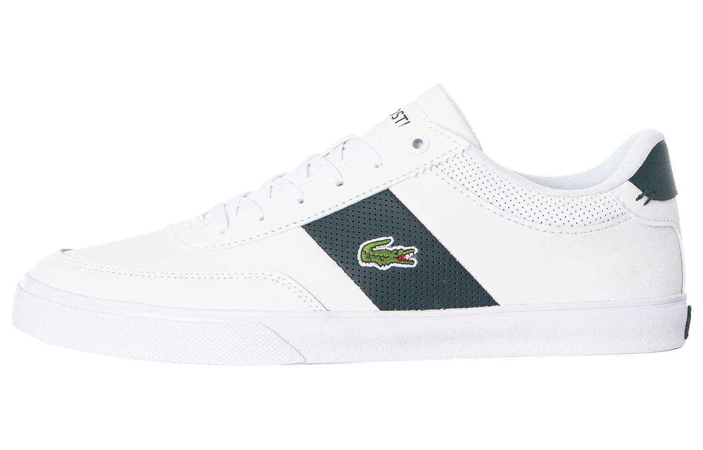LACOSTE Leather Slip Resistant Abrasion Resistant Slip Resistant Abrasion Resistant Low top Skateboard Shoes Men's
