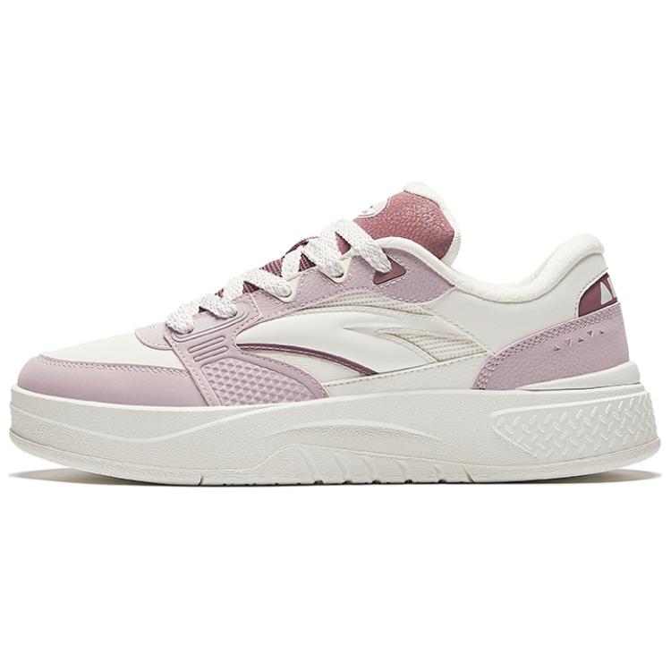 Anta Jun You Slip Resistant Low top Skateboard Shoes Women's White Pink