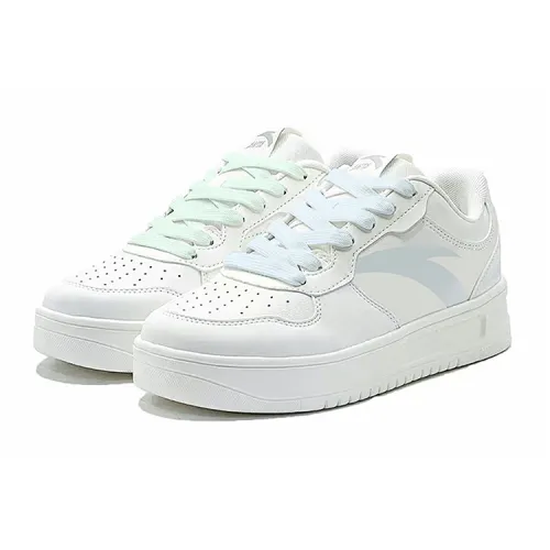 Anta Easy Low top Skateboard Shoes Unisex Blue Green Mismatched