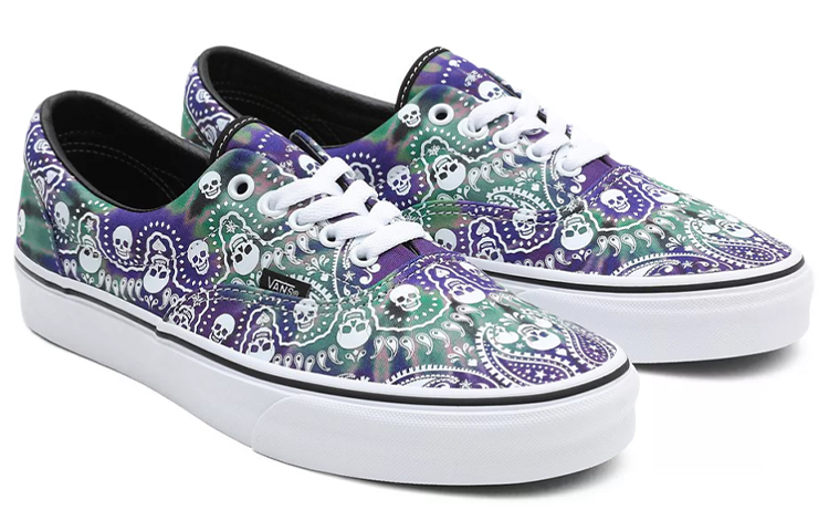 Кеды Vans Era Bandana (фиолетово-зеленые) — фото 3