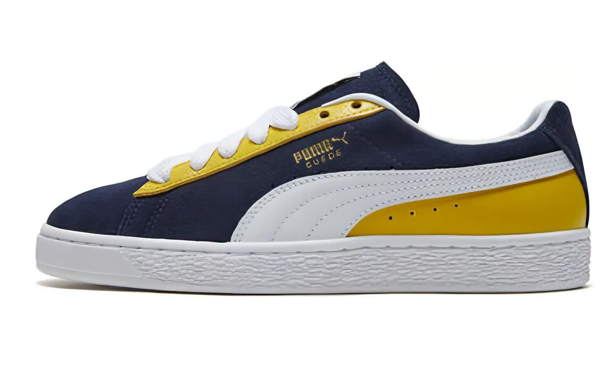 PUMA Suede Classic Block 'Blue Yellow' Women's