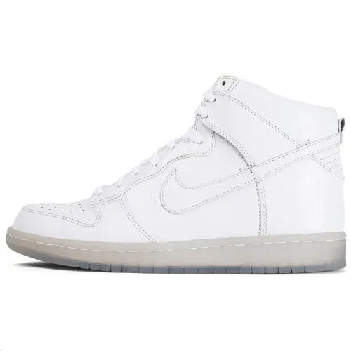 Nike Dunk High Slip Resistant Abrasion Resistant High top Skateboard Shoes Men's White