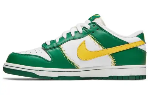 Nike Dunk Low Baseball White Varsity Maize Pine Green
