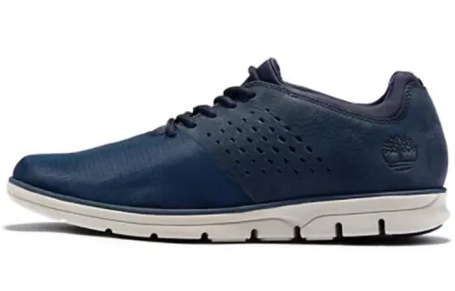 Timberland Bradstreet Skateboard Shoes Men's Low Top Marine Blue