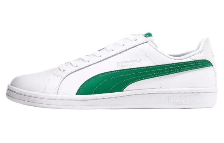 PUMA Smash Leather Green/White