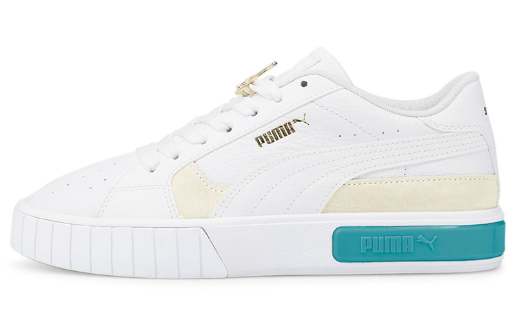 PUMA Cali Star Jewel Leather Low top Skateboard Shoes Women's White Green