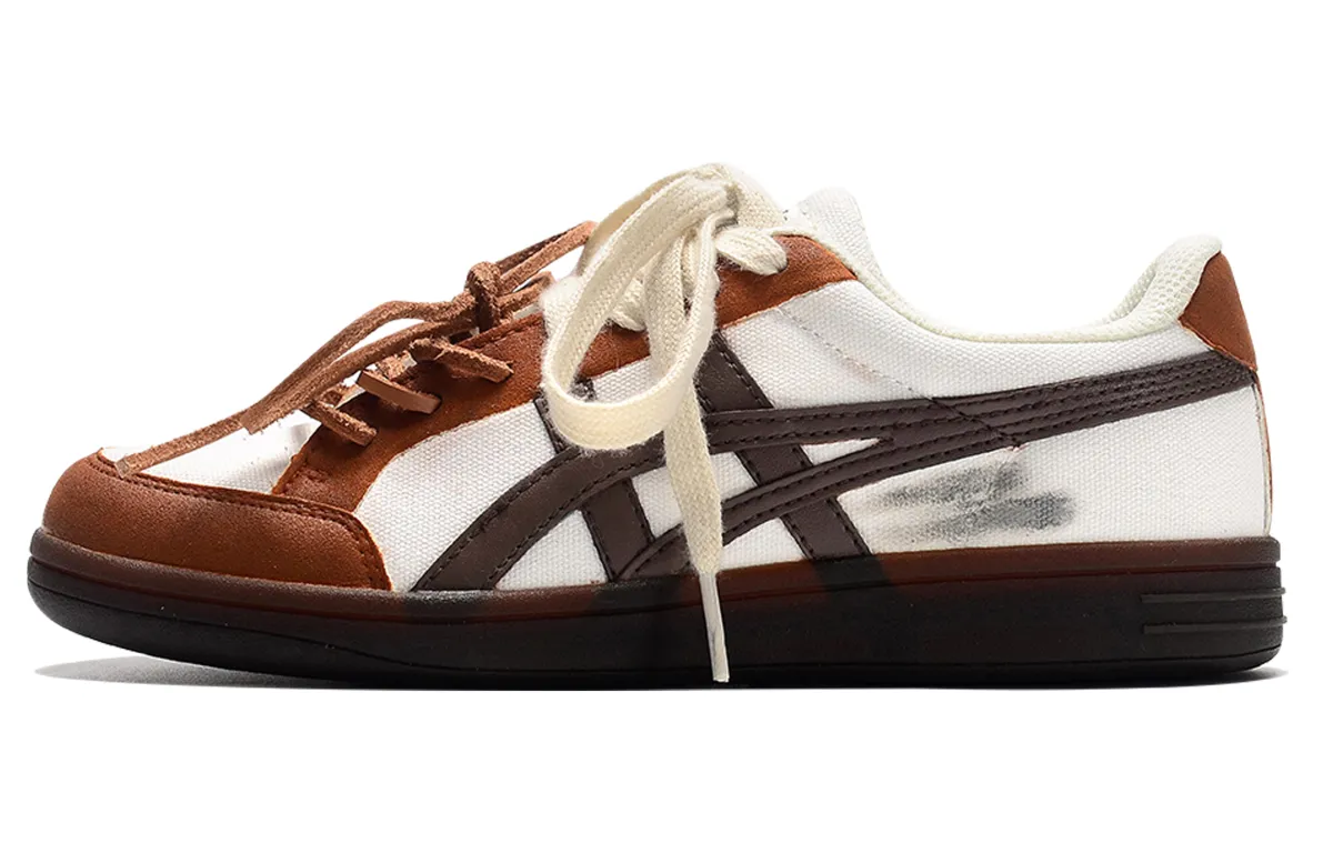 Onitsuka Tiger Advanti Slip Resistant Lightweight Non slip Lightweight Low top Skateboard Shoes Unisex Beige Brown
