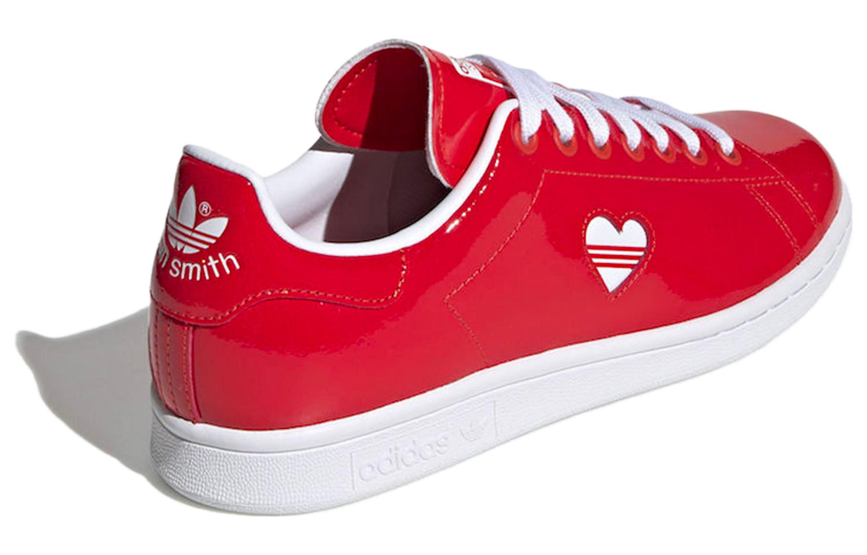 Женские кеды adidas STAN SMITH (красно-белые) — Красный / белый — фото 3