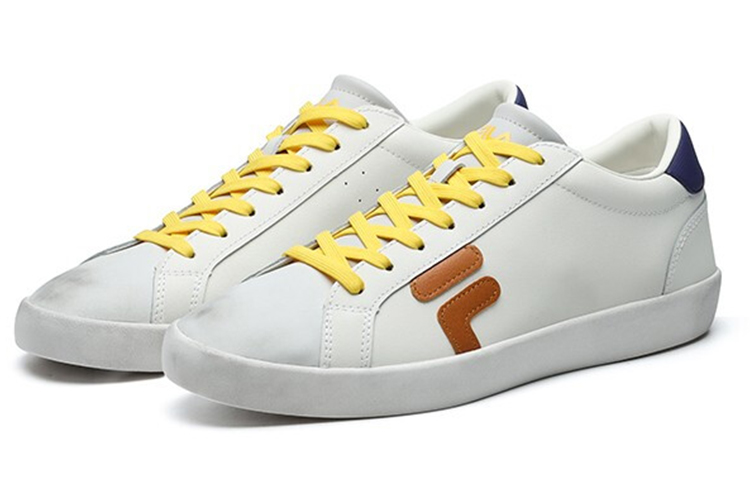 FILA Stride Slip Resistant, Abrasion Resistant, Lightweight Cushioning Low top Skateboard Shoes Men's Star White